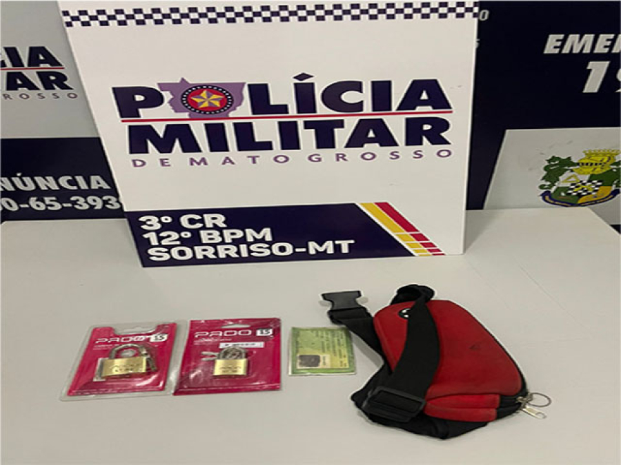 Sorriso: Mulher é presa após furtar cadeados no Machado e colocar embaixo da roupa